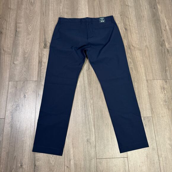J.Crew Flex Slim-Fit Tech Chino Pants 33x30 Navy Moisture Wicking Sun Protection - Picture 5 of 7
